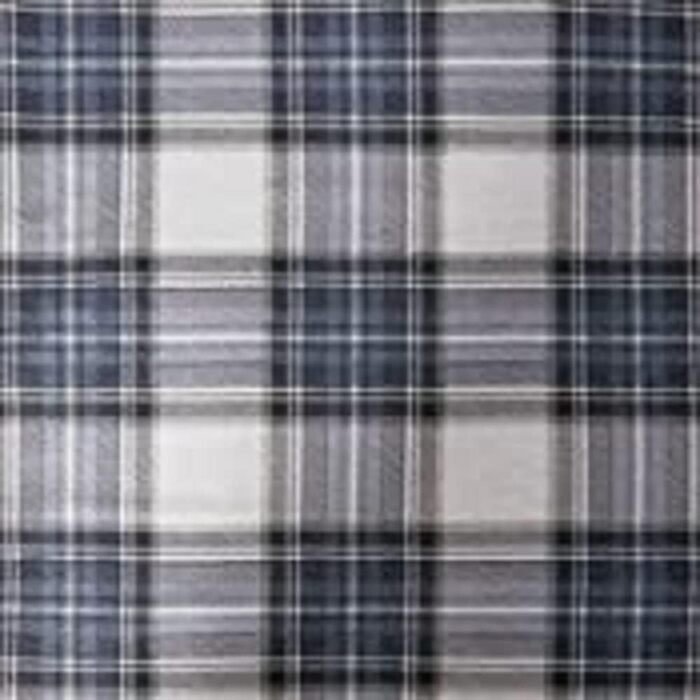 Comfort Spaces Cotton Flannel Sheet Set with Pillowcases, Breathable, Warm, Deep Pocket, for King Size Beds, Blue Tartan, Scottish Plaid Pattern, 4-Piece