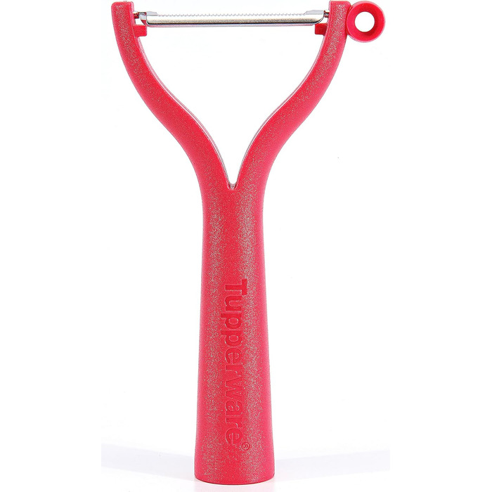 TUPPERWARE Universal Peeler (2) Red D119 Flat Grind Wavy Grind
