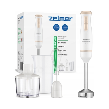 Погружний блендер Zelmer ZHB4562I Pulsar Deluxe Max, 800 Вт, функція Turbo