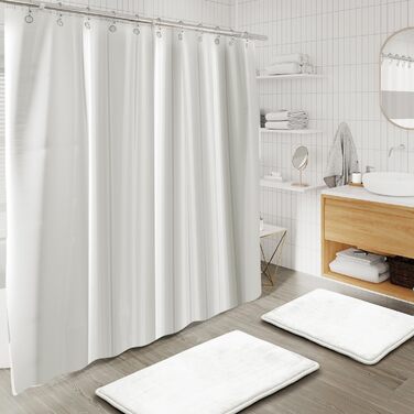 Комплексний набір аксесуарів для ванної кімнати Clara Clark: 25 предметів, салатовий колір, органайзер для душу, шторка для душу, щітка для унітазу, сміттєвий бак, килимок для ванної кімнати