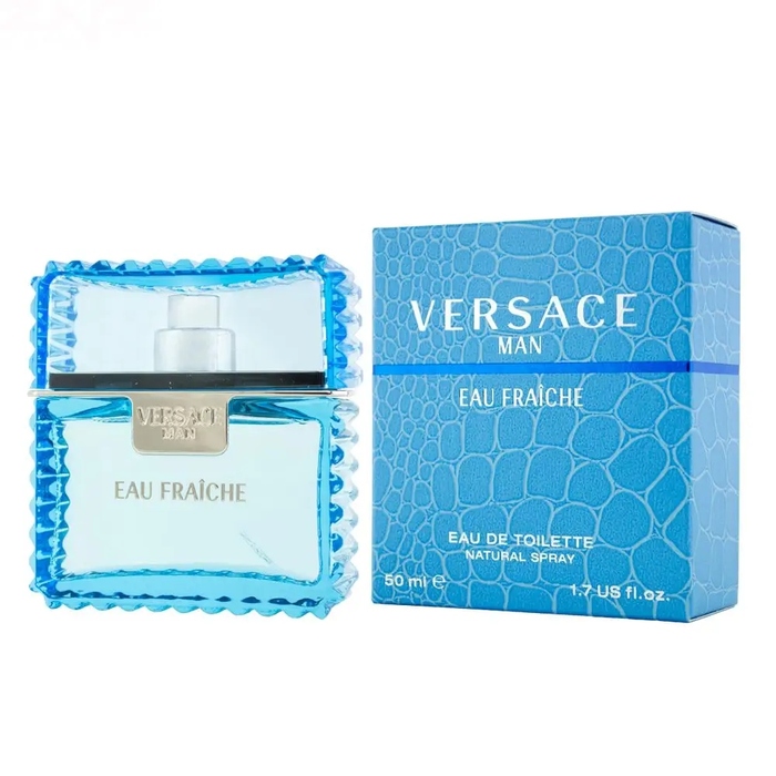 Туалетна вода Versace Man Eau Fraiche, 50 мл, деревна