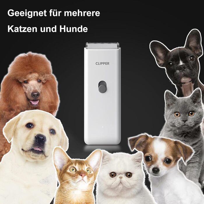 Набір для стрижки собак та котів ENSSU: бездротовий, акумуляторний, для собак, котів, кошенят, цуценят. Зелений