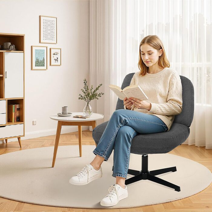 Офісний стіл COLAMY: ергономічне крісло з підлокітниками 3D, регульованою підголівником, для офісу, дому та навчання, чорний (темно-сірий), набір 2 шт.