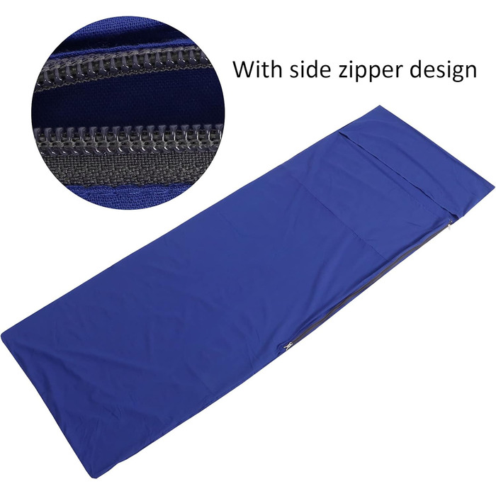 Enforose Sleeping Bag Liner, Travel Sheet, and Adult Sleeping Bag - Portable Outdoor Camping Sleeping Bags for Backpacking, Hotels, and Hostels