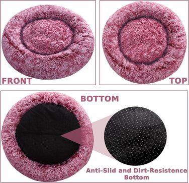 Крісло-гніздо для собак XXXL, Рожеве. Крісло-лежанка для собак з антистресовим покриттям, знімний та пральний чохол, 115 см