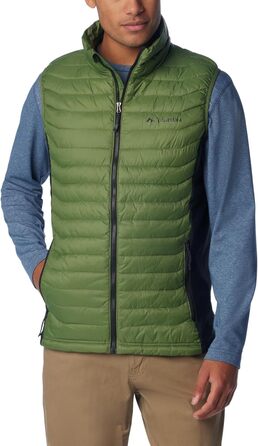 Жилет Columbia Powder Pass Hybrid Puffer Vest для чоловіків, теплий, чорний (1 шт.)