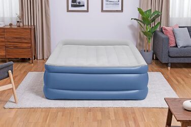 Надувний матрац Bestway Tritech Queen розмір 203x152x56 см з вбудованим насосом