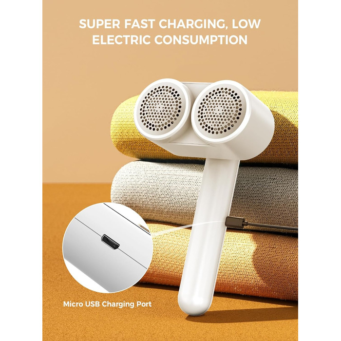 Електричний флусознімач Smiling Shark M-3: бездротовий, з 4 рівнями регулювання, 90° обертання, для одягу та меблів