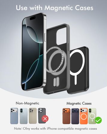 Power Bank MagSafe 5000mAh для iPhone 17/16/15/14/13/12, всі моделі, глибокий чорний колір