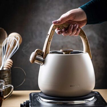 Чайник зі сталі 2.5L Induktion (Крем)