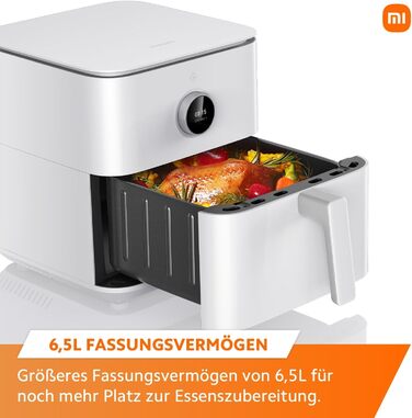 Фритюрниця повітряна Xiaomi Smart Air Fryer 6.5L, біла, смарт-керування