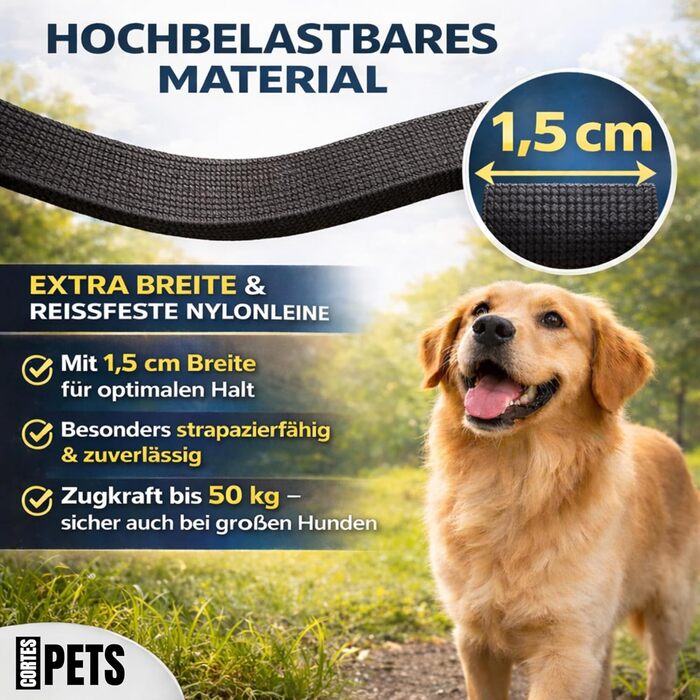 Рулетка для собак великих порід Flexi New Comfort, 8 м, до 50 кг, з кнопкою блокування, тримач для відходів, блакитна XL