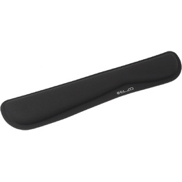 Підставка для зап'ястя ELZO для клавіатури: ергономічна, з memory foam, чорна, для ПК та ноутбука