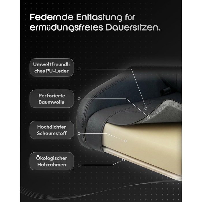 Ігровий крісло Dowinx з 4D підлокітниками, функцією гойдання 15° та регулюванням спинки до 165°, масажний, ергономічний, дизайн у стилі гоночного авто, до 135 кг, чорний