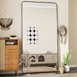 Koonmi Rounded Corner Full Length Standing Mirror