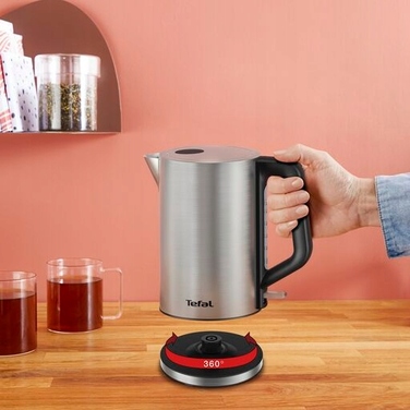 Електричний чайник Tefal KI513D10, 2200 Вт, 1,7 л, сріблястий/сірий