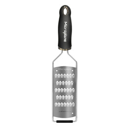 Microplane Терка дрібна Julienne для овочів та фруктів (морква, цукіні, картопля, яблуко, буряк, редис) чорна, сталеві леза - Made in USA