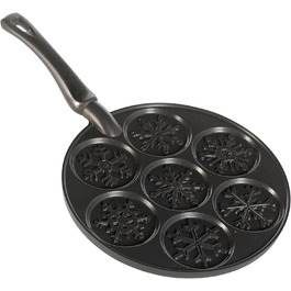 Пан для випікання млинців Nordic Ware Snowflake, 26.7 см, чорний, алюміній