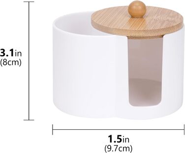 Тримач для ватних паличок та дисків, пластиковий органайзер для ванної кімнати