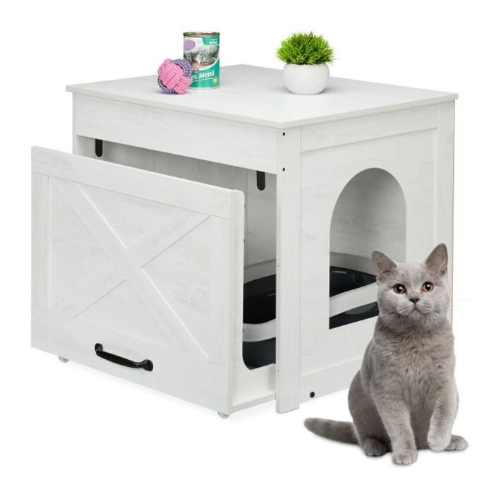 Relaxdays Cat Litter Cabinet