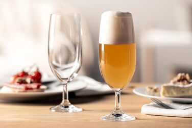 Набір пивних келихів LEONARDO HOME DAILY 6 шт (360 мл) для пива Pilsner, міцні, для посудомийної машини