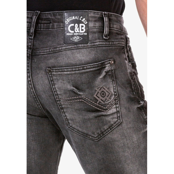 Чоловічі джинси Cipo & Baxx Modern Denim, антрацит (34W/34L) | Стильні джинси для міста та відпочинку