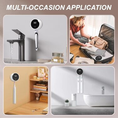 Roadtime Electric UV Toothbrush Holder with Drying, No Drilling, Automatic Sensor Brush Holder, Toothbrush Disinfectant, Portable Toothbrush and Razor Sterilizer