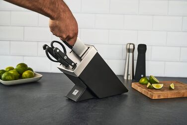 Набір ножів ZWILLING 7 предметів з автоматичним заточуванням, з нержавіючої сталі, чорний (Made in Germany)