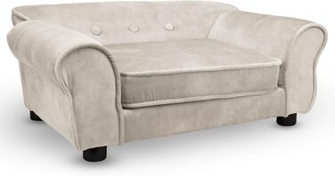 Диван для домашніх тварин MG Design темно-зелений: міцний дерев'яний каркас, м'яке оздоблення, легкий у догляді. Підходить для собак та котів, готовий до використання. Розмір W12 (Ширина – W01)