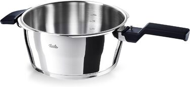 Каструля-скороварка Fissler Vitaquick 4.5 л, Ø 22 см, нержавіюча сталь, 2 режими приготування, Made in Germany, індукційна плита
