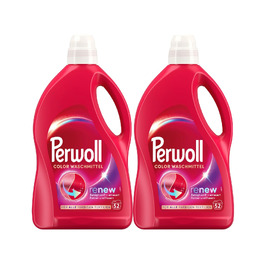 Рідкий засіб для прання кольорової білизни Perwoll Renew Color, підсилення кольору та догляд за волокнами, 2x52 прання
