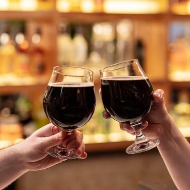 Набір склянок Krosno Dunkel Stout 500 мл (6 шт.) - Elite Collection | Для дому та свят | Склянка для пива 500 мл
