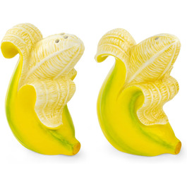 Banana Romance Salt & Pepper Shakers, Salt and Pepper Shaker Set in Banana Shape, 2 Pieces