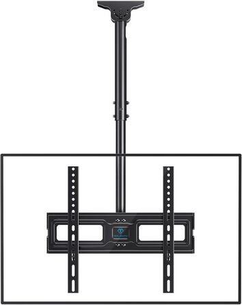 Full-Motion TV Ceiling Mount - Tilting and Swiveling, Adjustable for 26-65 inch Screens, 50kg Capacity, VESA 400x400mm