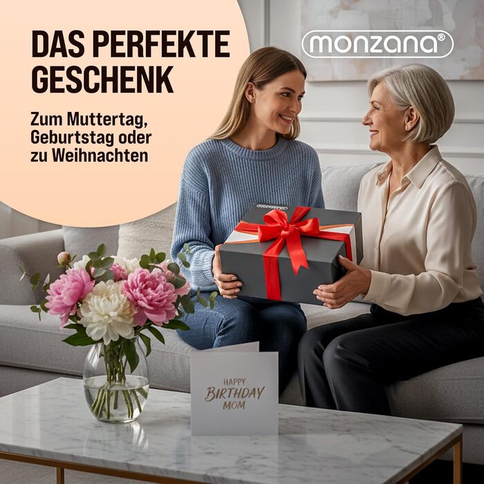 Електрична ковдра Monzana® 180x130 см, 120 Вт, 10 режимів нагріву, таймер, захист від перегріву, пральна, тепла флісова ковдра для ліжка