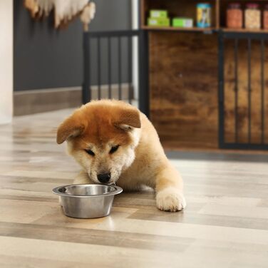 Клітка для собак Relaxdays у стилі меблів, HBT: 85x80x54 см, з полицею, 2 дверцятами, дерев'яний дизайн, коричнево-чорна, розмір 54 x 80 x 85 см