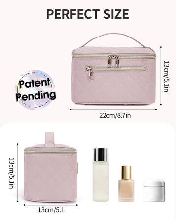 Косметичка для жінок, велика дорожня косметичка для макіяжу з відділенням для пензликів, органайзер, культик, з PU-шкіри, переносний мішечок для макіяжу, зелений (патент)