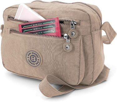 Сумка жіноча через плече ekavale Kleine Schultertasche - нейлон, водонепроникна, для дівчаток, повсякденна (Сірий)