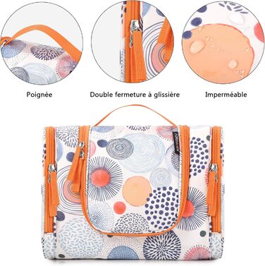 Чоловічий та жіночий дорожній туалетний аксесуар FOREGOER з можливістю підвішування, з візерунком