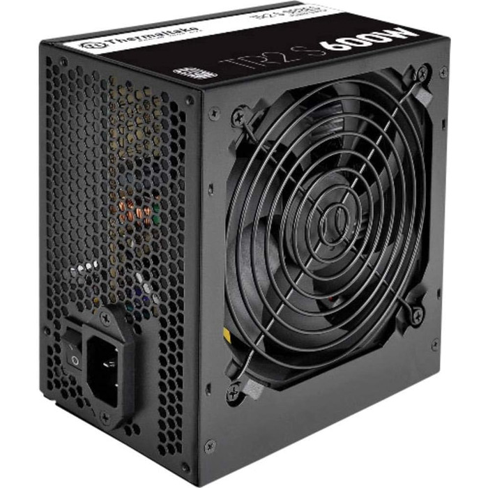 Блок живлення для ПК Thermaltake TR2 S 600W, ATX, 80 Plus, з тихим 120мм вентилятором, чорний