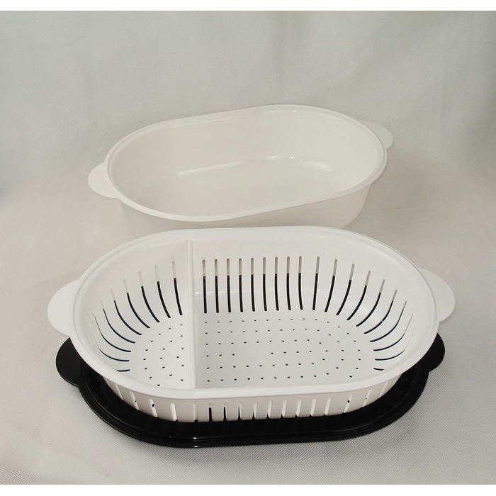 Друшляк Tupperware Super Servierstar 4 л з кришкою, чорний