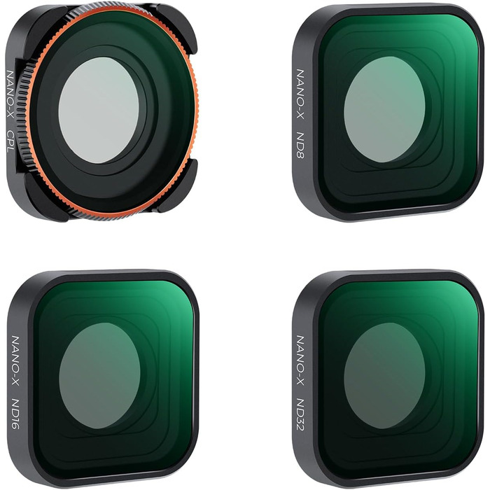 Набір фільтрів ND K&F Concept для GoPro Hero 13 Black: ND4, ND8, ND16, ND32, CPL - нейтральні фільтри для екшн-камери