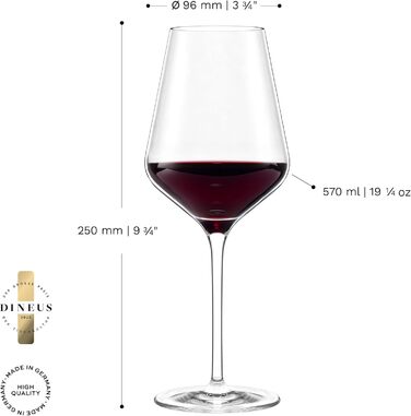Набір келихів для віскі Stölzle Lausitz Quatrophil DOF 6 шт, 470 мл – Кришталеві келихи для віскі, міцні, німецька якість