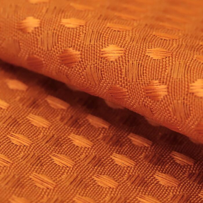 Штора для душу Waffelmuster оранжева 183x183 см, щільна поліестерова, водонепроникна, машинне прання