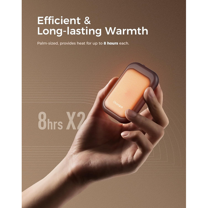 Електричні грілки для рук OCOOPA UT4 Young (Wiesenblumen), 5000mAh, 2 шт. - Компактні, Водонепроникні, Швидкий нагрів