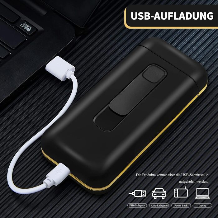 Електронне табакерне аксесуар Lafagiet XL666: кейс для сигарет з запальничкою, LED-дисплей, 18 шт. King Size, подарунок для чоловіків