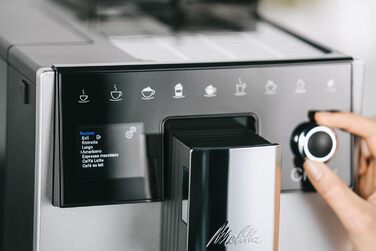 Melitta CI Touch - Fully Automatic Coffee Machine with Milk System, Coffee Machine with Integrated Coffee Grinder and Milk Frother, for e.g. Espresso or Cappuccino, silver Silver Facelift