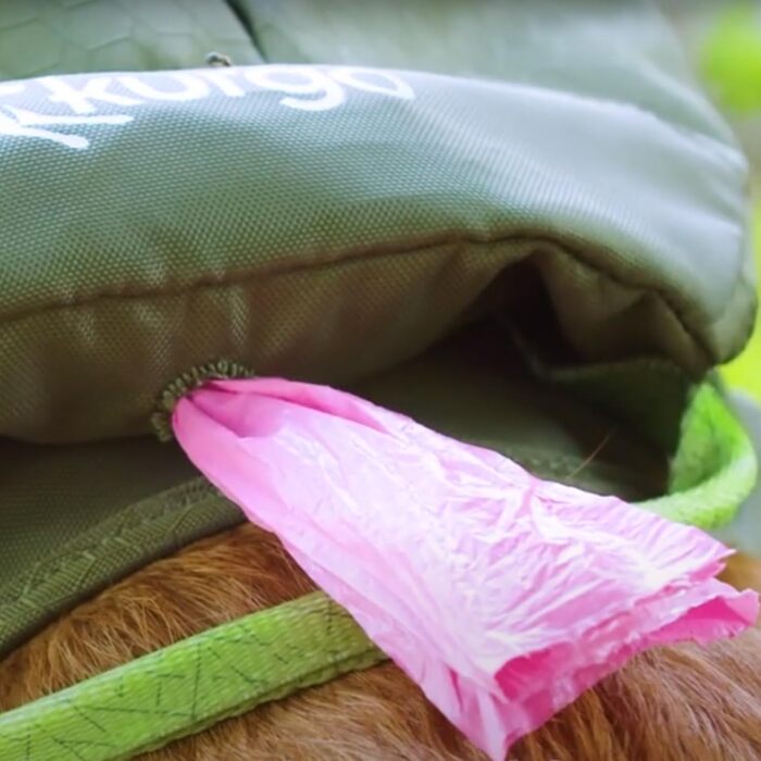 Шлейка для собак Kurgo Cascade з рюкзаком, походний рюкзак для собак, розмір S, помаранчевий