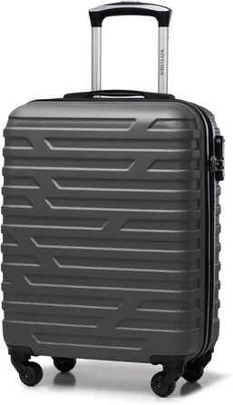 WITTCHEN A-line II Carry-on Suitcase, Cabin Luggage, Hand Luggage, Rolling Suitcase, Travel Suitcase, Boarding Suitcase, Hard Shell, ABS, High-Quality and Stable, Size S (Gray)