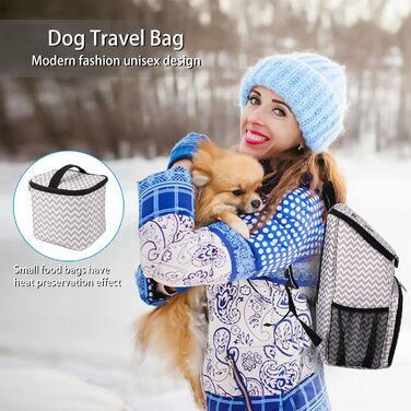 Сумка-переноска для собак Baglher, переноска для подорожей з собакою, рюкзак для тварин з мисками та контейнерами (BLW-A, Classic)